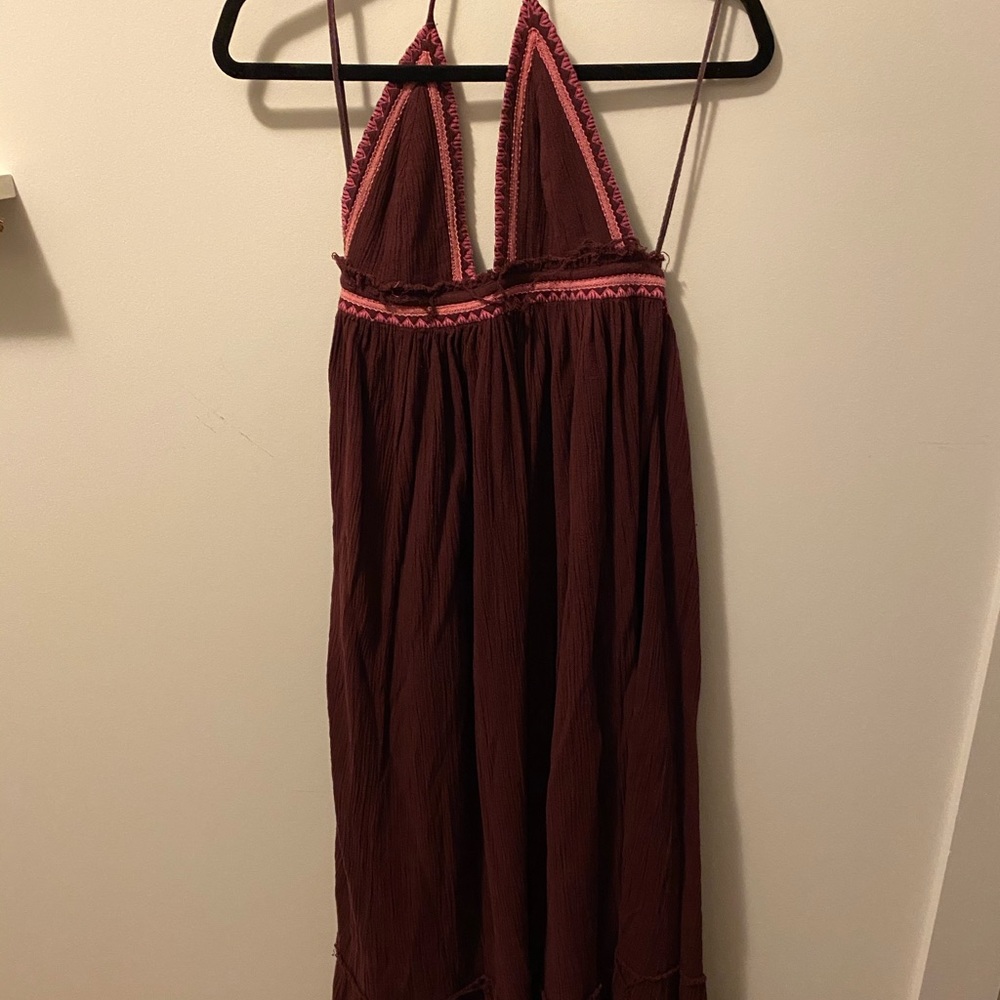 Free people halter maxi dress